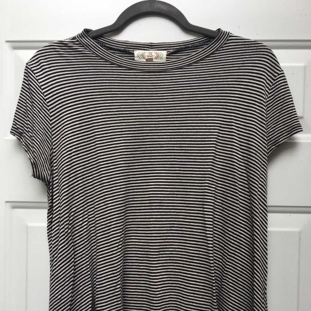 Black and White Striped Tee
